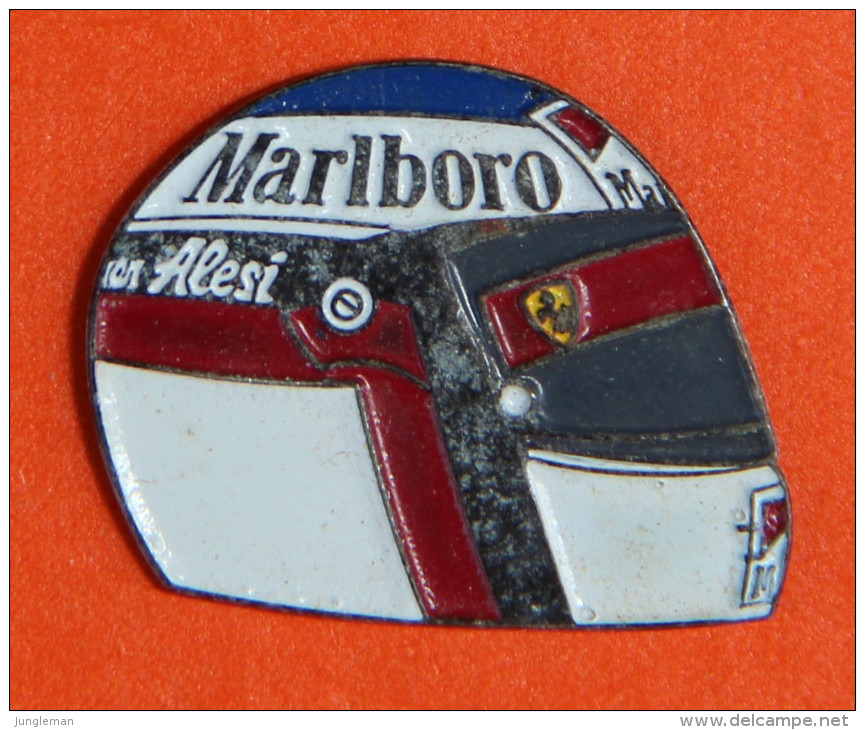 Pin´s - Automobile - Formule 1 - F1 - Casque De Jean Alesi - Malboro - Ferrari - Autorennen - F1