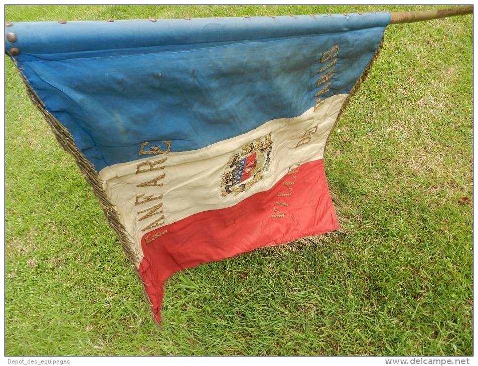 SUPERBE DRAPEAU FANFARE de PARIS années 1920-1930 à voir !!!!!!!!!