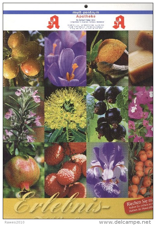 Weinheim: Kalender 2011 Erlebniswelt Der Düfte (mit Geruch) Blumen Obst Mult-Zentrum Apotheke - Kalender