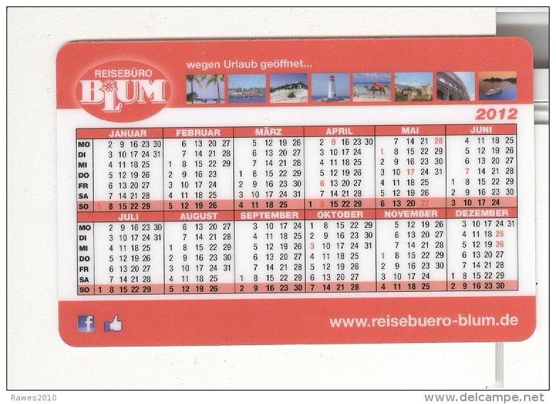 BRD Mannheim Taschenkalender 2012 Blum Reisebüro Leuchtturm Meer Kolosseum Rom - Kalenders