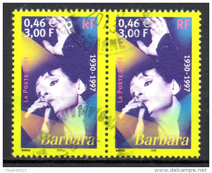 FRANCE. N°3396 Oblitéré De 2001. Barbara. - Chanteurs