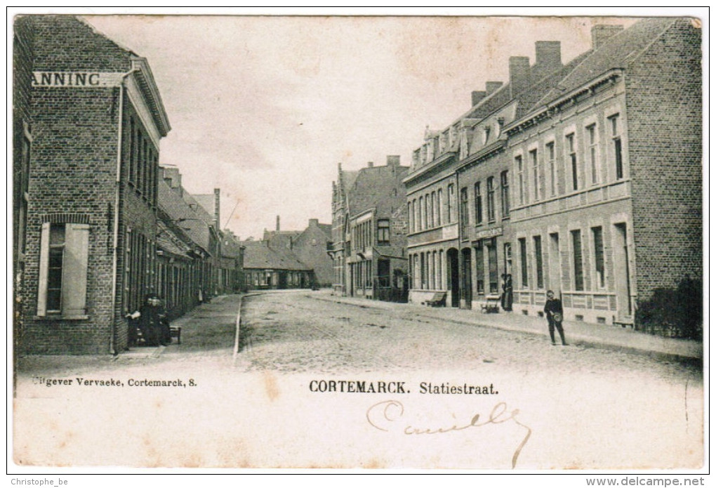 Kortemark, Cortemarck, Statiestraat (pk20036) - Kortemark