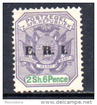 Transvaal 1901-2 ERI Overprint 2/6d Dull Violet & Green, Unused No Gum - Transvaal (1870-1909)