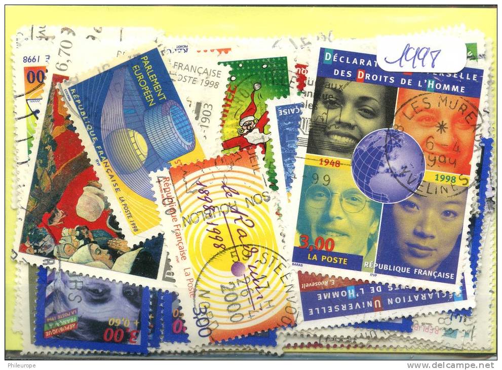 France  Années Completes (o) 1998 (80 Timbres) - 1990-1999