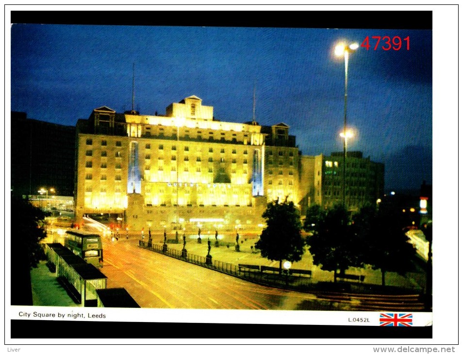 Leeds City Square By Night - Leeds