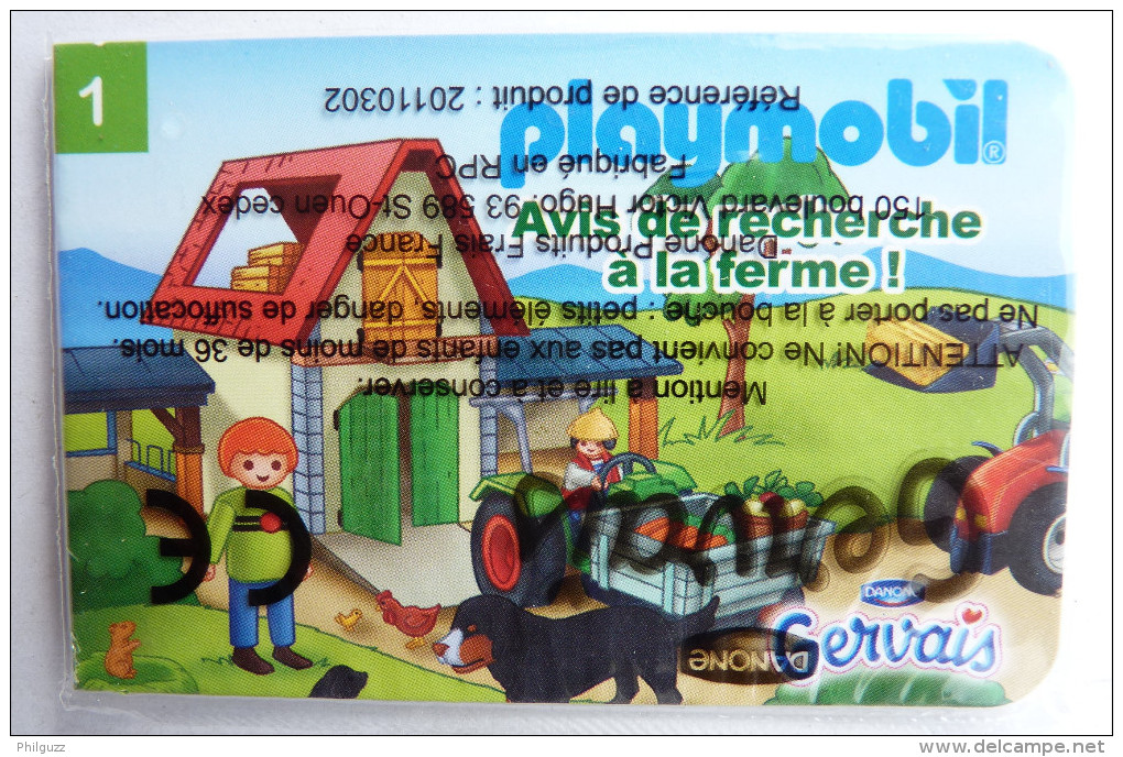 PLAYMOBIL Mini Livret 1 LA FERME Pour GERVAIS Neuf En Sachet Complet - Playmobil