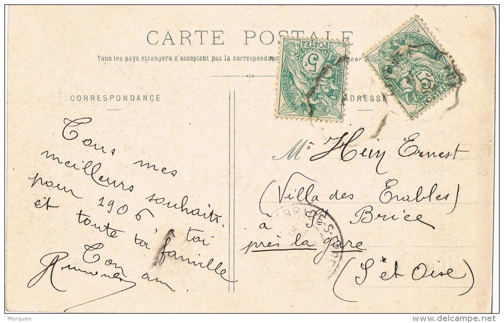 12948. Postal RETOURNAC (haute Loire) 1906. Vue General - Retournac