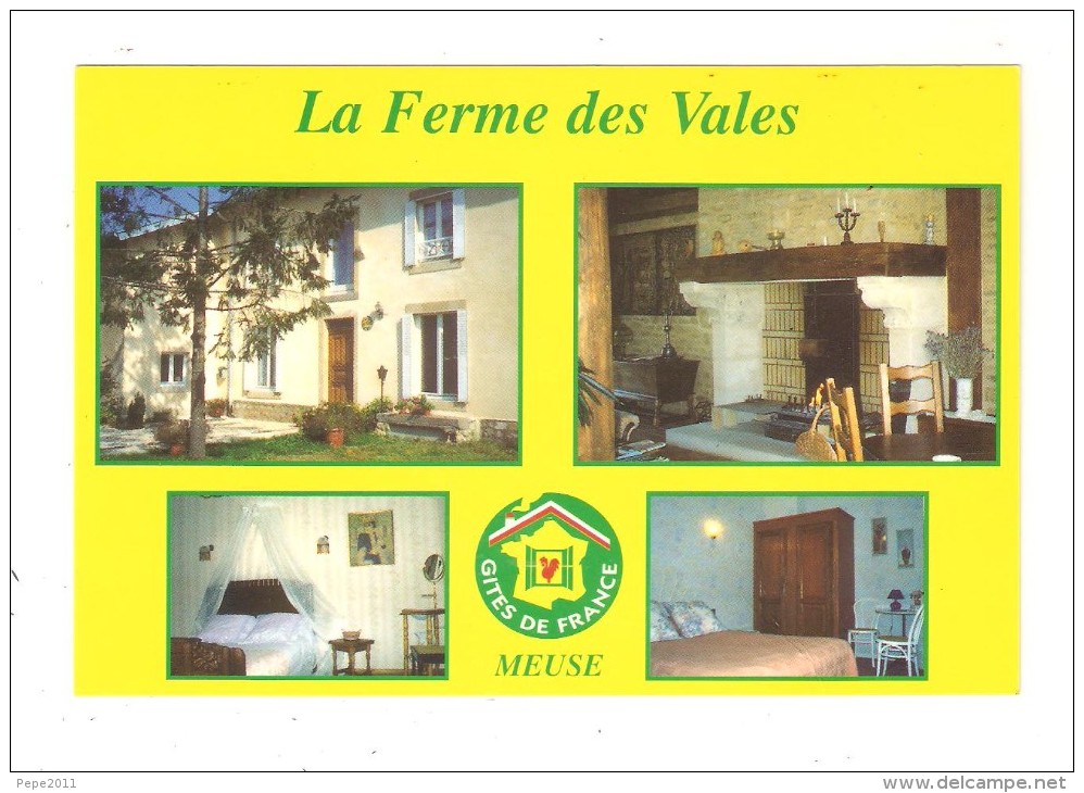 CPM Publicitaire : 55 - ETAIN - SAINT MAURICE LES GUSSAINVILLE  Ferme Des Vales Multivues - 4 - Etain