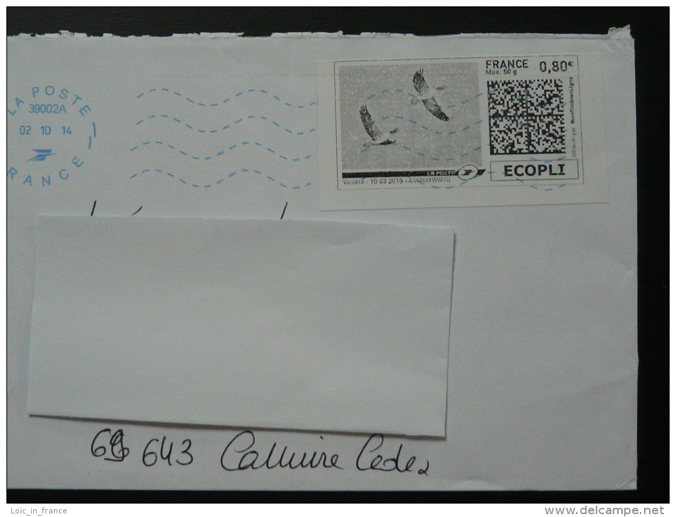 Oies Sauvages Timbre En Ligne Sur Lettre - E-stamp On Cover 2672 - Gänsevögel