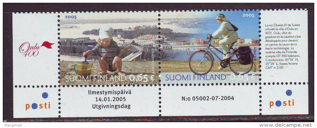 Finland 2005 Oulu 400th Anniversary. Pf.** - Neufs