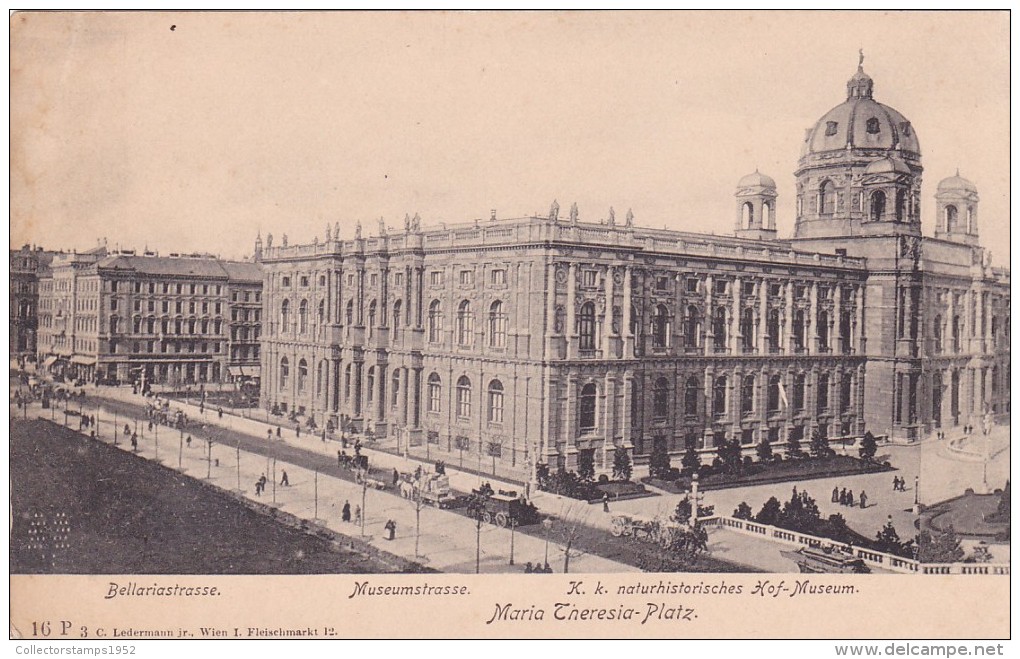 6252A  VIENNA,MUSEUMS, BELLARIASTRASSE,ORIGINAL VINTAGE POSTCARD UNUSED - Musées