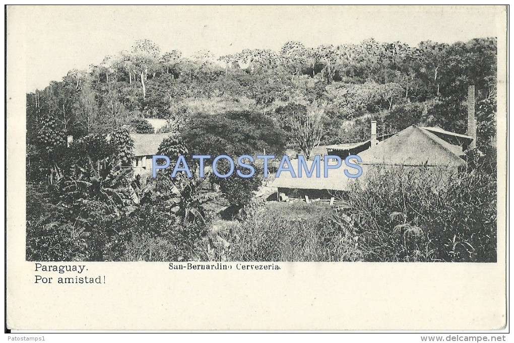 9058 PARAGUAY SAN BERNARDINO VISTA CERVECERIA CERVEZA BEER POSTAL POSTCARD - Paraguay