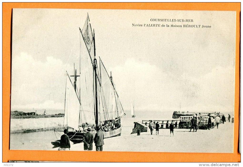 MND-25  Courseulles-sur-Mer Navire L'Alerte. ANIME, Voilier. Non Circulé - Courseulles-sur-Mer