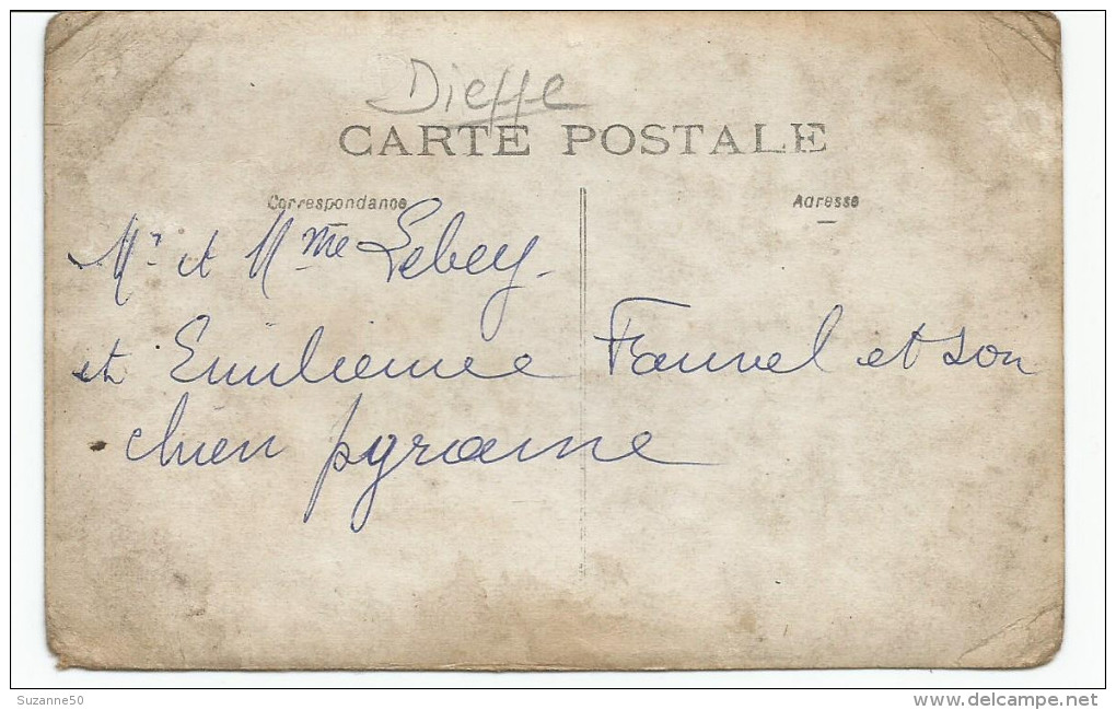 DIEPPE. CARTE PHOTO. Devanture De L´ épicerie Mercerie LEBEY, 17 Rue D´ Eu. - Dieppe