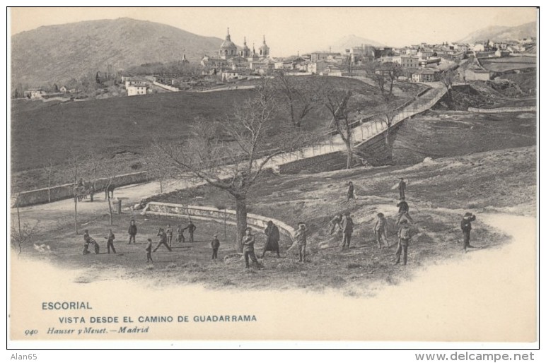San Lorenzo De El Escorial Spain Vista Of Guadarrama, C1900s Vintage Postcard - Madrid