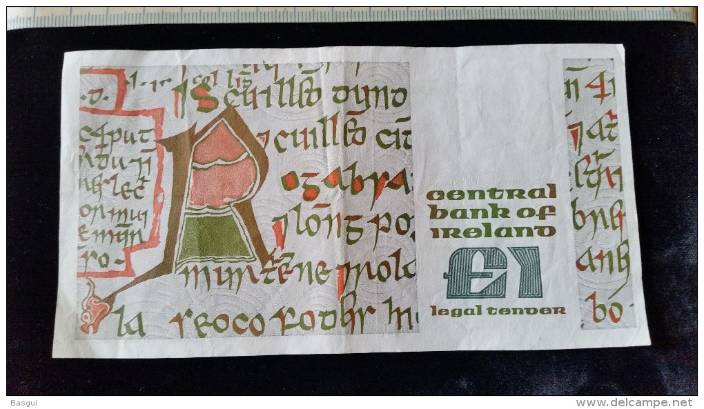 Billet De Un Pound ,197096,  24-10-84 , Irlande - Irlande