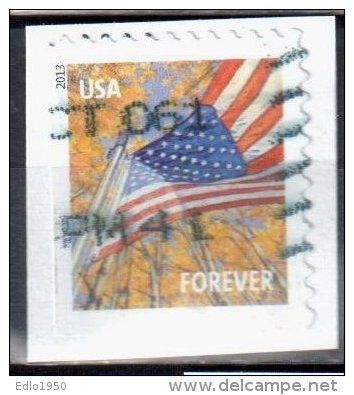 United States 2013 Flag For All Seasons - Sc # 4780 - Mi 4971 I BE - Perf 11 ¼ X 10 ¾ - Used - Usati