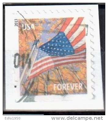 United States 2013 Flag For All Seasons - Sc # 4780 - Mi 4971 I BE - Perf 11 ¼ X 10 ¾ - Used - Usati