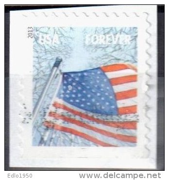 United States 2013 Flag For All Seasons - Sc # 4781 - Mi 4972 I BD - Perf 11 ¼ X 10 ¾ - Used - Gebruikt