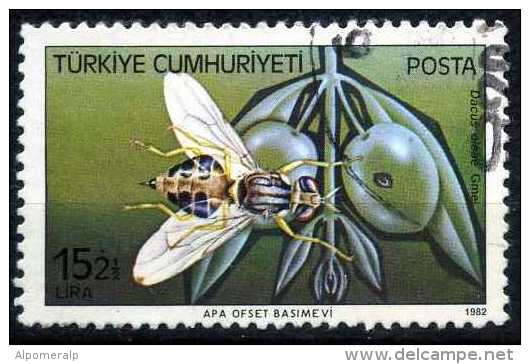 Turkey 1982 - 2612 O, The Olive Fruit Fly (Bactrocera Oleae, Dacus Oleae) | Harmful Insects - Gebruikt