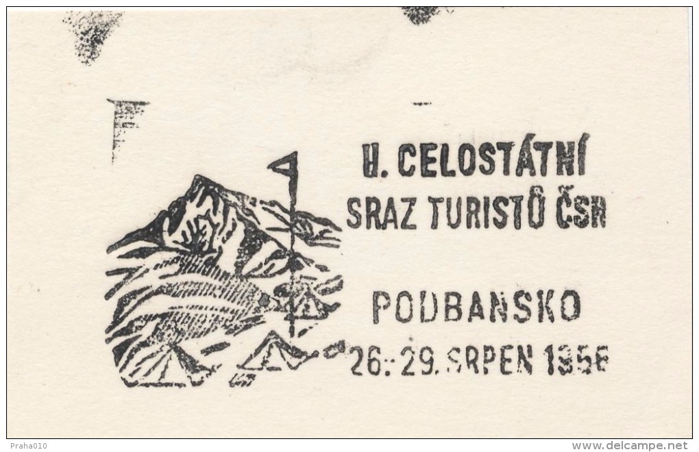 J1454 - Czechoslovakia (1945-79) Control Imprint Stamp Machine (R!): II. Statewide Meeting Tourists Czechoslovakia (CZ) - Proofs & Reprints