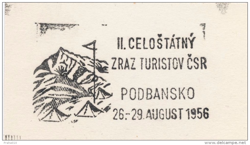 J1460 - Czechoslovakia (1945-79) Control Imprint Stamp Machine (R!): II. Statewide Meeting Tourists Czechoslovakia (SK) - Proofs & Reprints