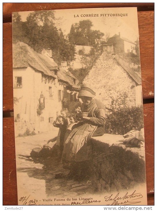 La Corrèze  -  Vieille Femme Du Bas Limousin  1903 - Silhouettes