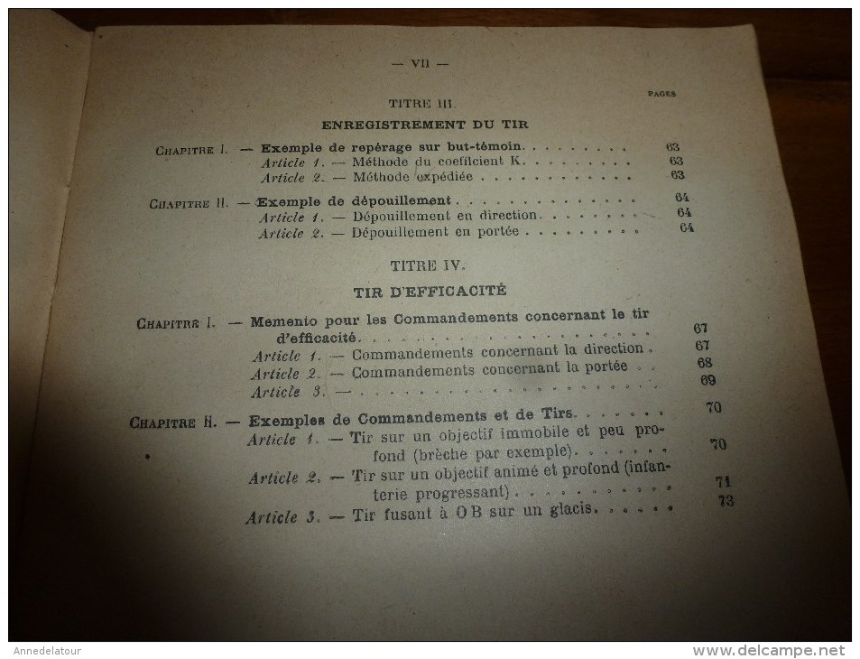 1926 ECOLE SPÉCIALE MILITAIRE De SAINT-CYR .....COURS D'ARTILLERIE ...TIR De 75 Nombreux Dessins - Français