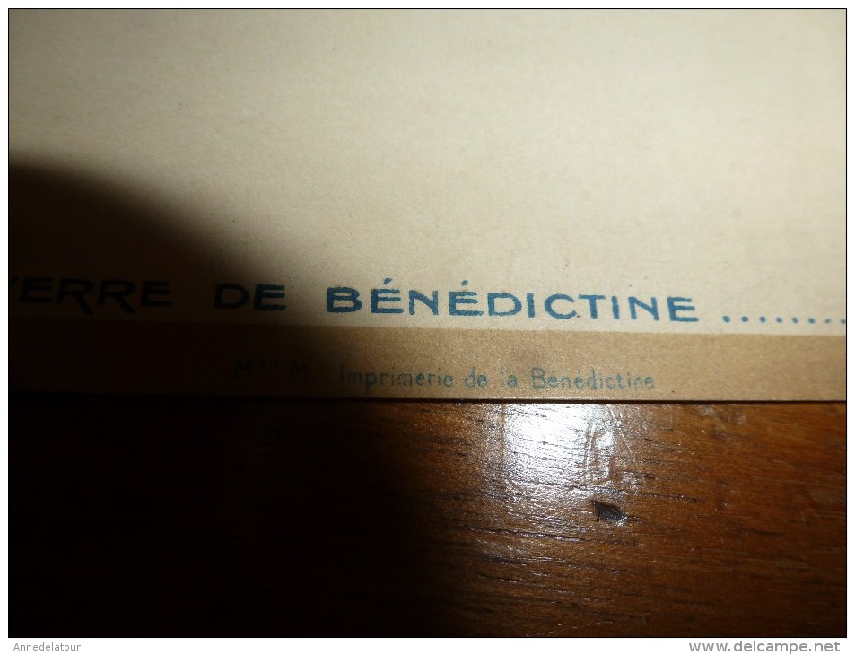 MENU Par SEM    Un Verre De Bénédictine ,  M? M. Imprimerie De La Bénédictine  :dimension 19cm X 19cm - Alkohol