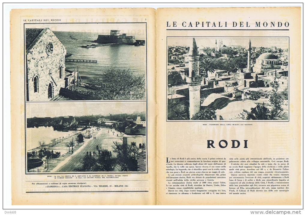 GREECE - RHODES - RODI - ILLUSTRATED MAGAZINE 1930s - 16 PAGES - RARE - Magazines & Catalogs