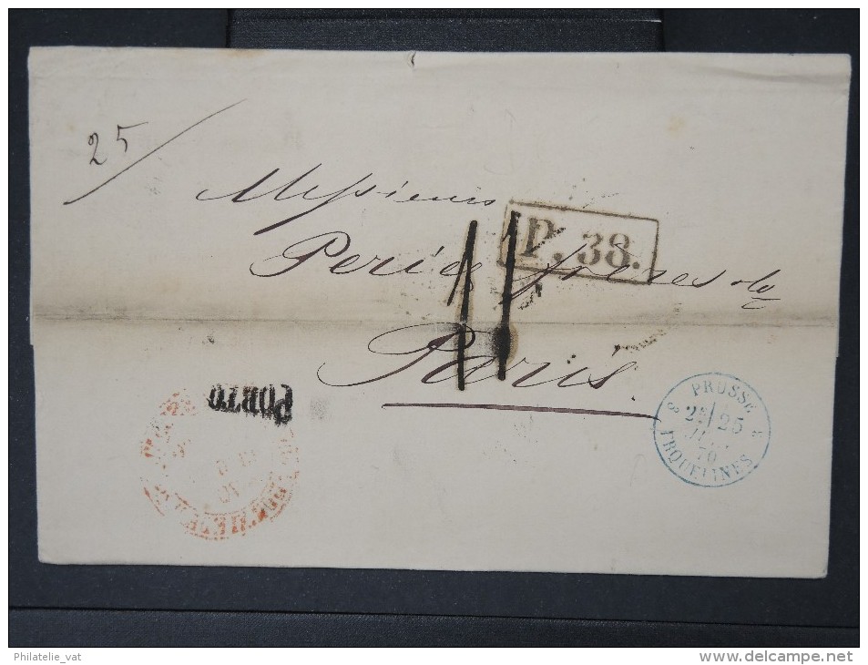 RUSSIE- Lettre ( Avec Texte) De St Petersbourg  Pour La France En 1870    A Voir  LOT P5132 - Cartas & Documentos