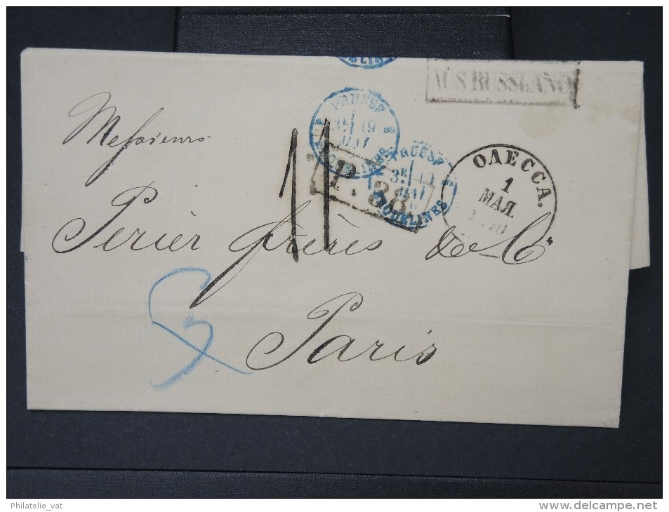 RUSSIE- Lettre ( Avec Texte) De Odessa  Pour La France En 1870    A Voir  LOT P5133 - Cartas & Documentos
