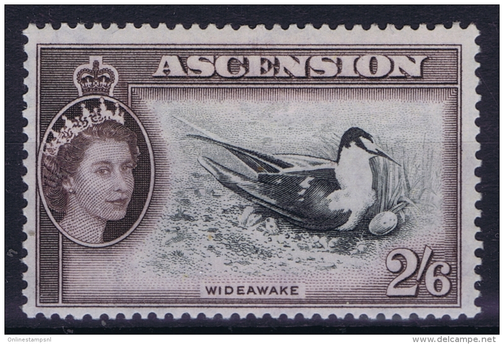 GB Ascension Island: 1953 SG Nr 67 MH/* , Mi Nr 72 Bird - Ascensión