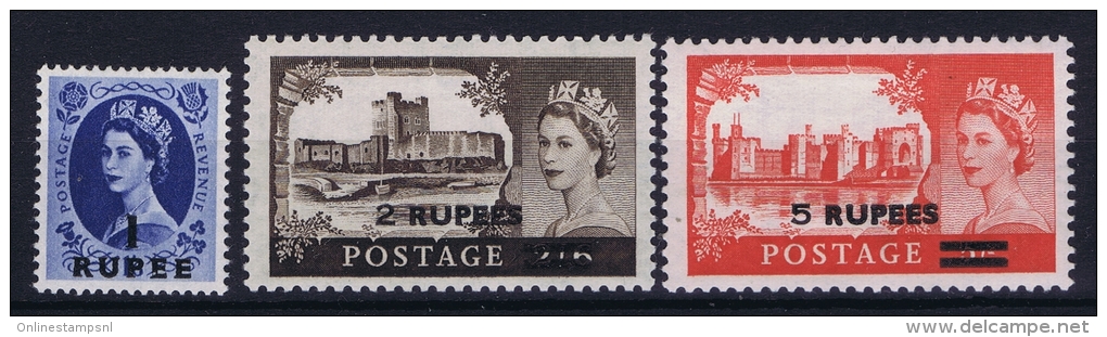 Oman British Postal Agencies , 1960 SG. 91-93, Mi 92 - 94 MH/* - Omán