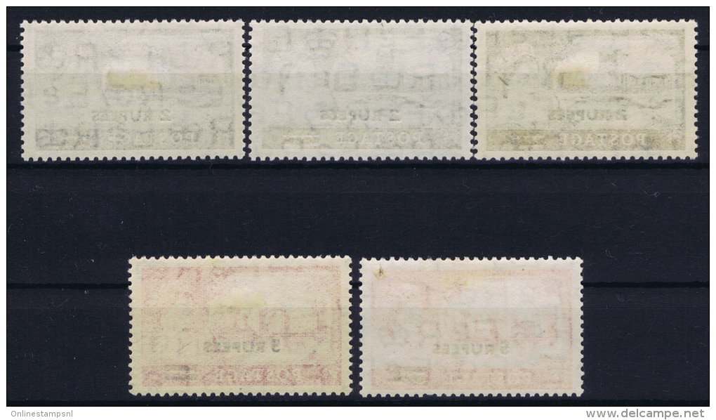 Oman British Postal Agencies , 1955 SG. 56 - 57 , Mi 56 - 57 MH/*  Different Types - Oman