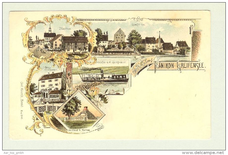 AK ZH Nänikon-Greifensee Ungebr. Litho C.Künzli - Greifensee