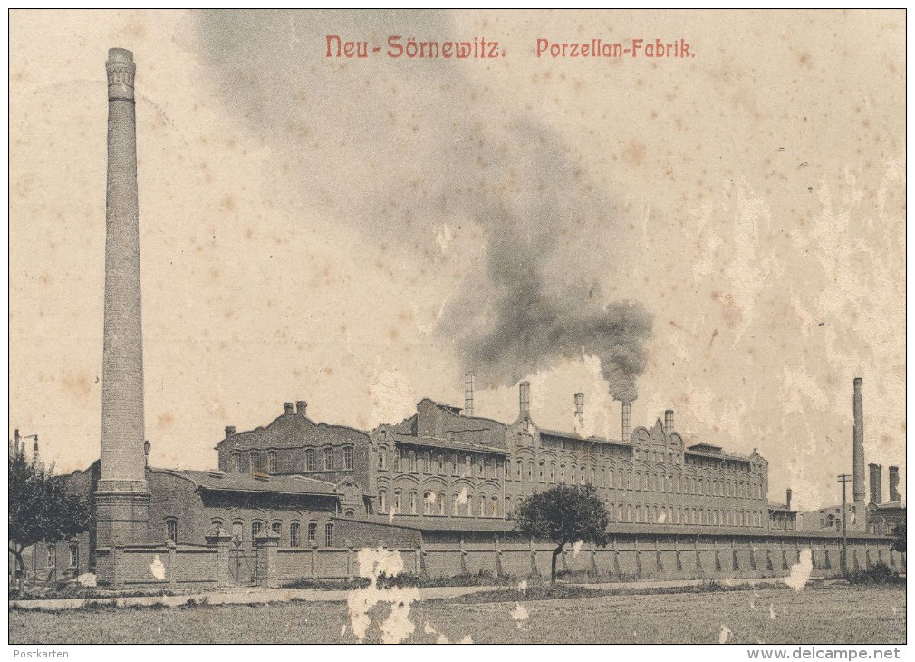 ALTE POSTKARTE NEU-SÖRNEWITZ PORZELLAN-FABRIK NEUSÖRNEWITZ COSWIG Meissen Porzellan Porcelain Factory Saxe Porcelaine AK - Coswig