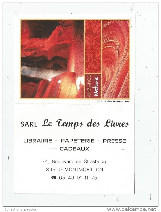 Calendrier Petit Format , 2012 , LE TEMPS DES LIVRES , Librairie , 86 , MONTMORILLON , 2 Scans - Tamaño Pequeño : 2001-...
