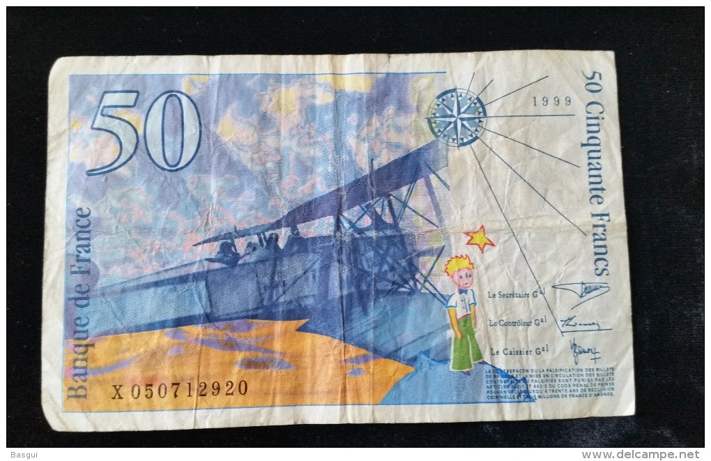 Billet 50 Francs "St Exupery"  -1999 X.050 - 50 F 1992-1999 ''St Exupéry''