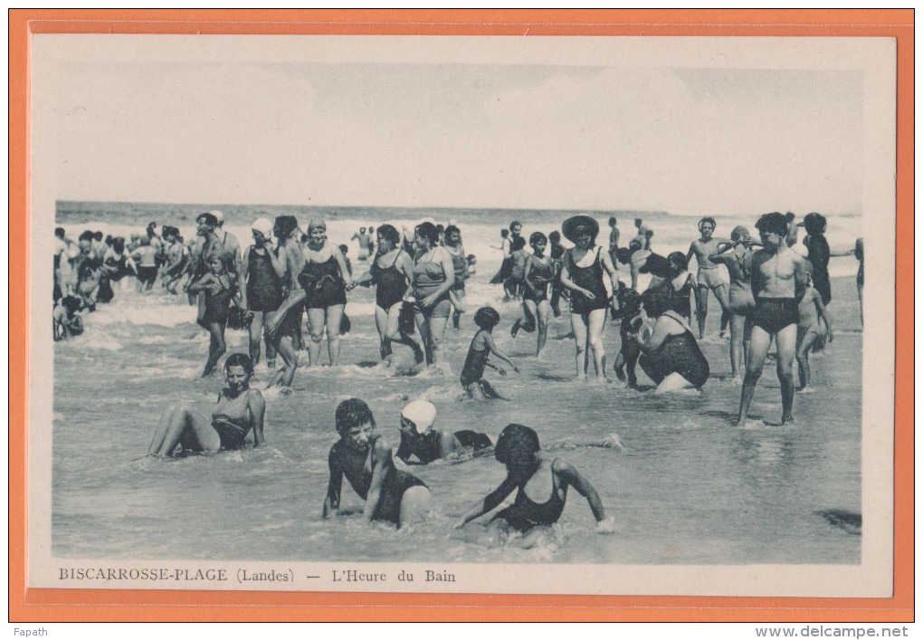 40 - BISCARROSSE-PLAGE(LANDES) - L´heure Du Bain - Animée - Non écrite - 2 Scans  - 9X14  - BONARDEL - Biscarrosse