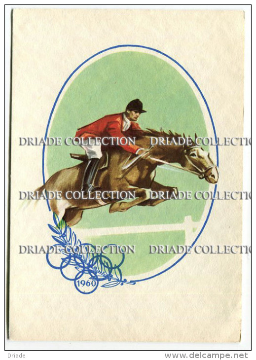 CARTOLINA GIOCHI OLIMPICI IPPICA ANNO 1960 EDIZIONE STUFIDRE OLYMPIC GAMES - Olympic Games