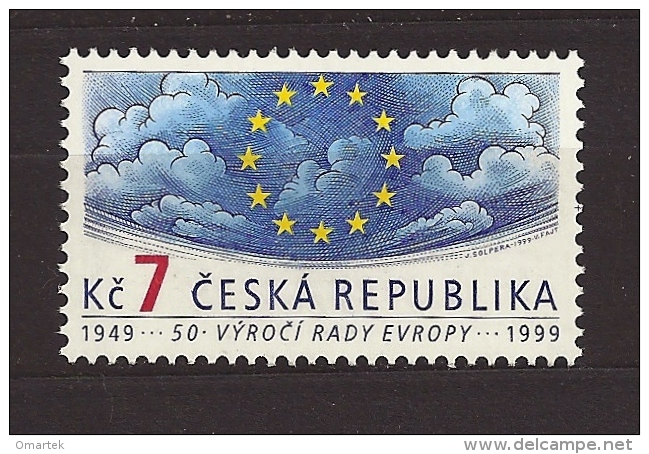 Czech Republic 1999 MNH ** Mi 213 Sc 3087 Council Of Europe 1949-1999. 50th Anniversary.Tschechische Republik - Unused Stamps