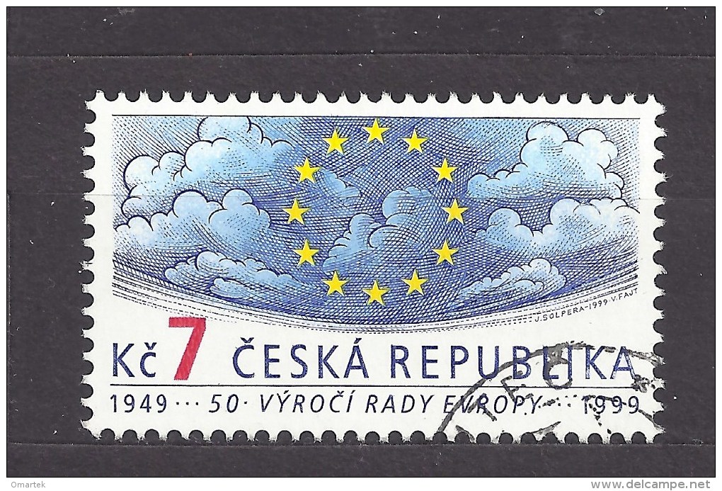 Czech Republic 1999 ⊙ Mi 213 Sc 3087 Council Of Europe 1949-1999. 50th Anniversary.Tschechische Republik - Gebruikt