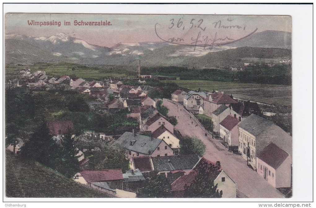 1340h: AK Wimpassing Im Schwarzatale, Gelaufen, Marke Abgefallen, Ca. 1915 - Wiener Neustadt
