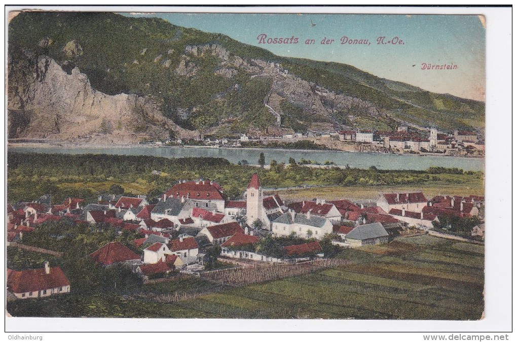 1340f: AK Rossatz An Der Donau, Mit Dürnstein, Gelaufen, Ca. 1915 - Krems An Der Donau