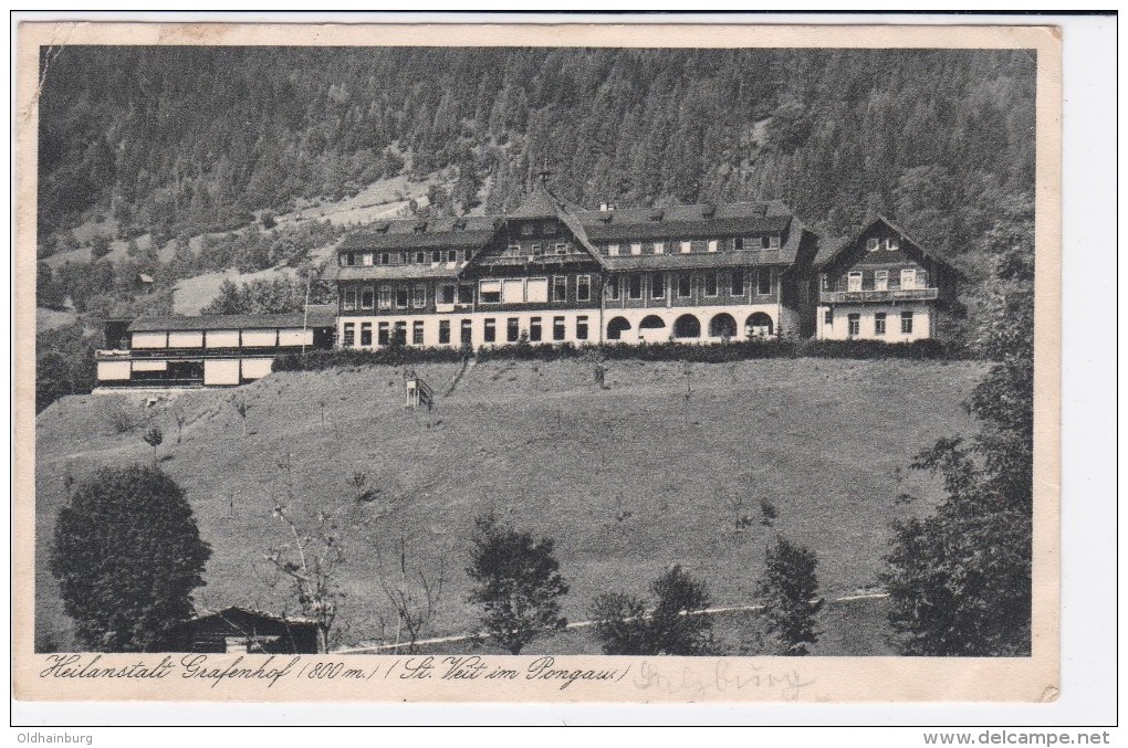 1340i: AK St. Veit Im Pongau Heilanstalt Grafenhof, Gelaufen 1933 - St. Johann Im Pongau