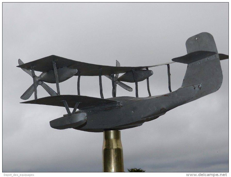 SUPERBE MAQUETTE - GIROUETTE HYDRAVION Années 1930 !!! à Voir !!! -------- - Aviation
