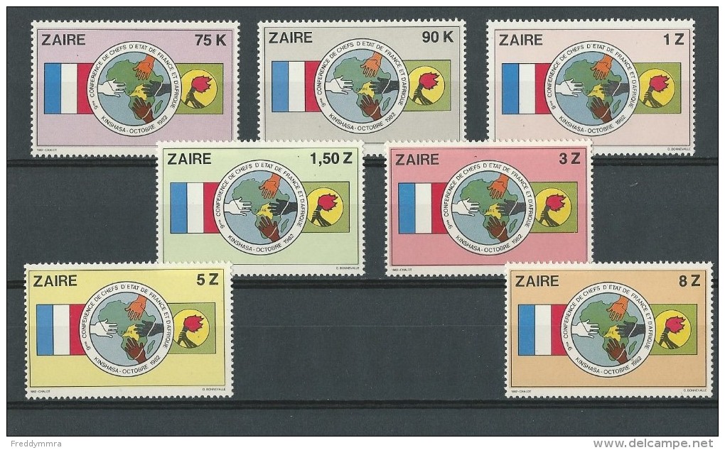 Zaïre: 1150/ 1156 ** - Neufs