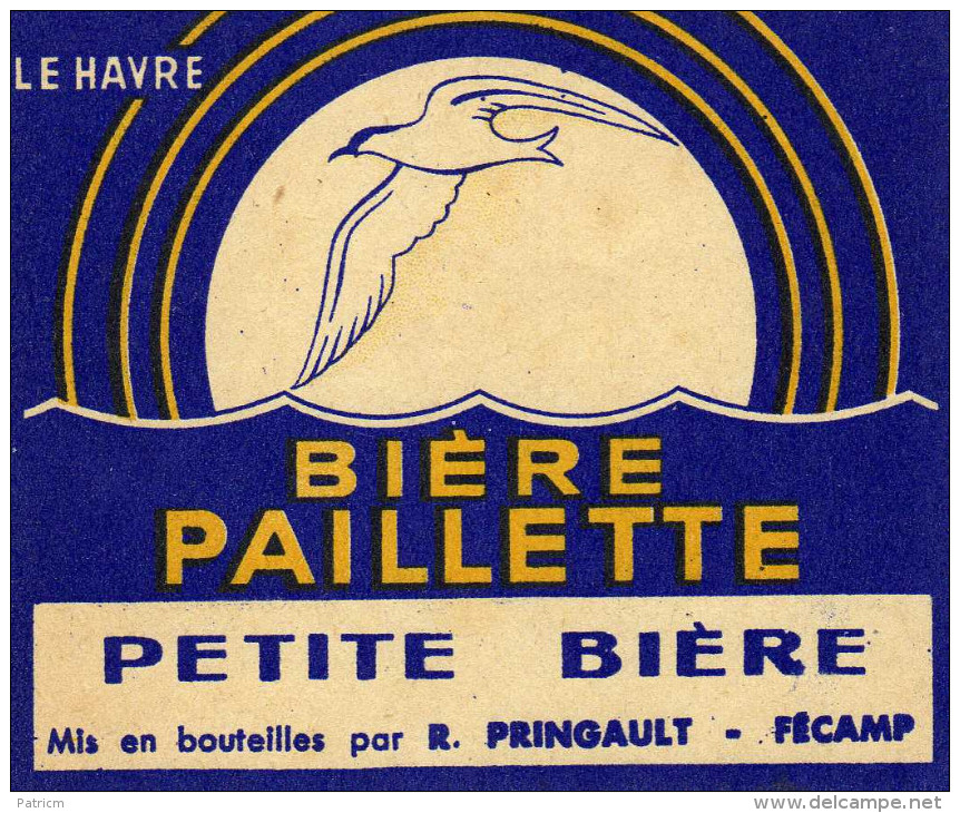 Etiquette (label) Ancienne De Biere Française  ( Beer, Cerveza, Birra, Bier);Brasserie PAILLETTE - Beer
