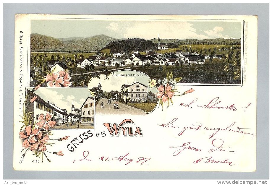 AK ZH Wila 1899-08-22 Litho Gebr. Metz # 6135 - Wila